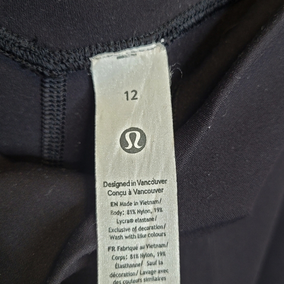 Lululemon Align Jogger Pants 12 Black Nulu 28" Inseam - Picture 7 of 8